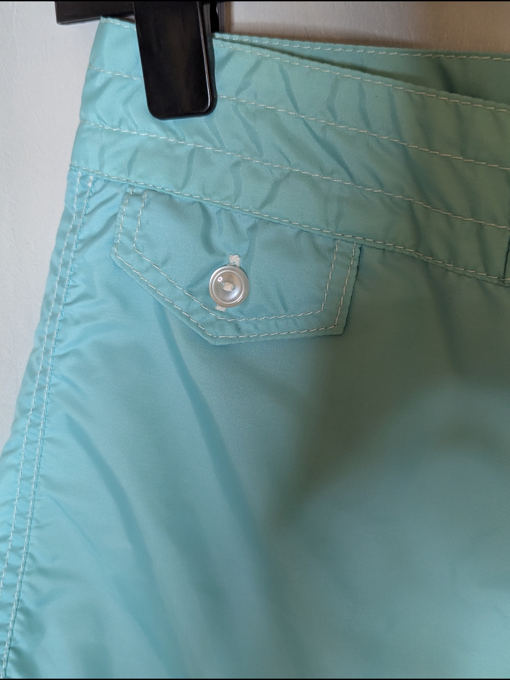 Birdwell Blue Green Board Swim Shorts with Lace-Up Waist Sz 6 - Picture 5 of 9